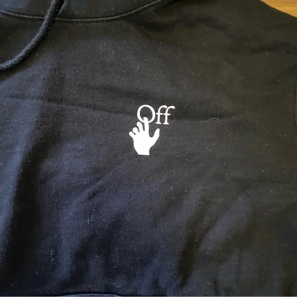 Off-White- Marker Slim Hoodie Sz XXL 👉Like Sz XL👈